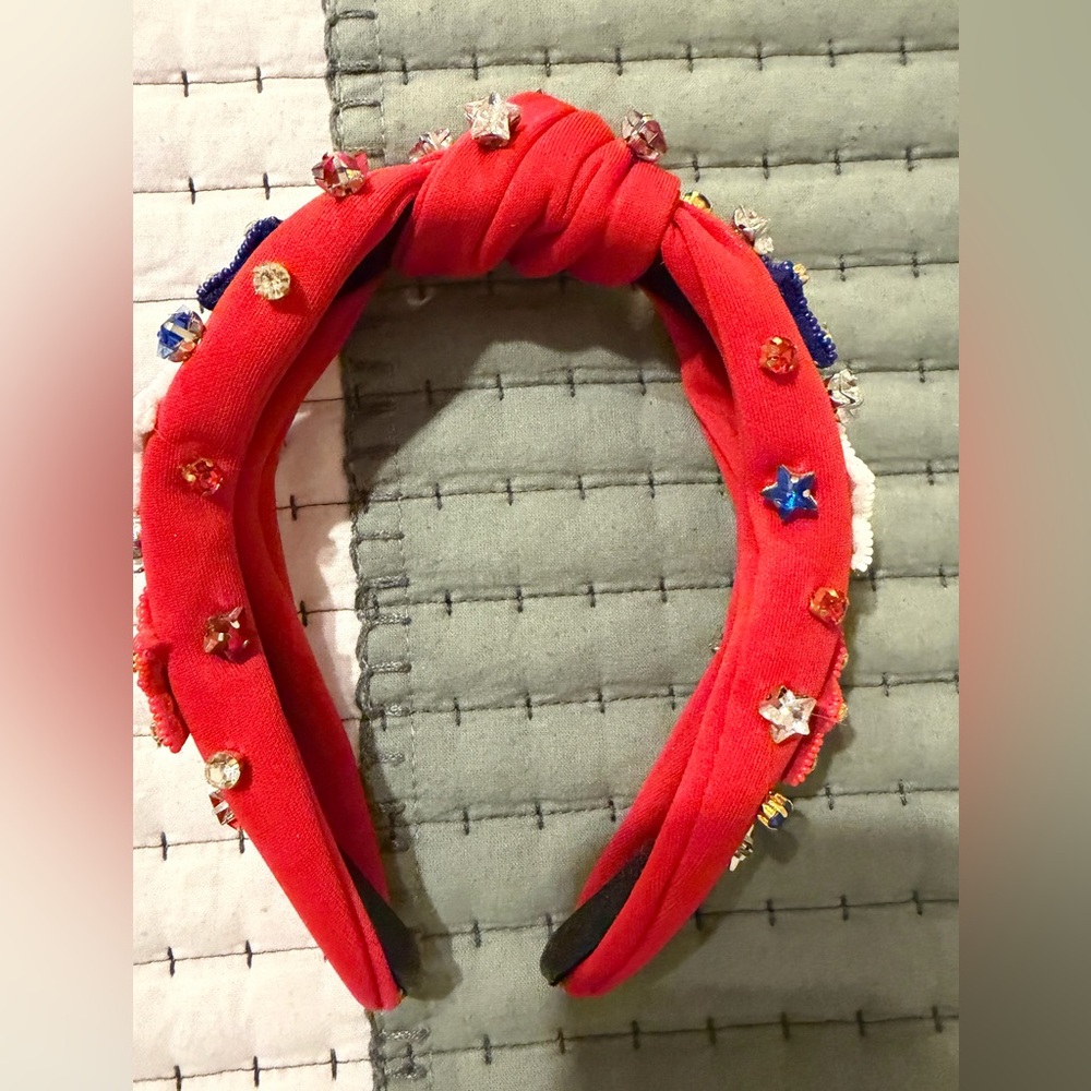 Red Bejeweled Headband